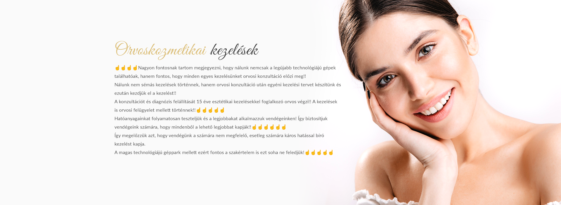 Orvoskozmetikai kezelések